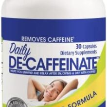 Daily De-Caffeinate: Probably The Most Potent Caffeine Eliminator on The Market! Natural Acting Non-Addictive Caffeine Reducer for Coffee and Caffeine Lovers! May Help with Deeper Sleep