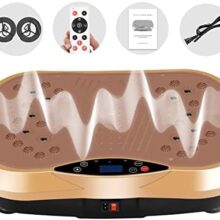 YOKELE Vibration Plate Exercise Machine – Full Body Workout Vibration Platform with Loop Bands & Remote Control for Home Fitness & Weight Loss & Muscle Toning