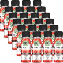 Remedy Organics Immunity Plus Shot, Protect 24-Pack | Boost Energy, Brain Function, Detoxification, and Metabolism | Certified-Organic Ingredients