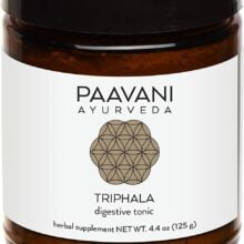 PAAVANI Ayurveda – Triphala Digestive Tonic – Organic Ingredients – Detoxification – Elimination – Rejuvenation – Ayurveda Herb, 9 oz Jar