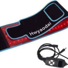 Hwyaodai Red Light Therapy Belt for Body Pain Relief.Infrared Light Therapy Device are Used for Joints,Shoulders and Waist (Blue).