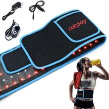 cabpay Red Light Therapy Belt Device for Body Red 660nm &850nm Near Infrared Light Therapy Wrap 105pcs LEDs Light Mat with Flexible Wearable for Pain Relief (Blue)