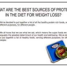 What is the position of protein in weight reduction?