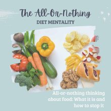 How can I keep away from or overcome the “eating regimen mentality” whereas making an attempt to drop some pounds?